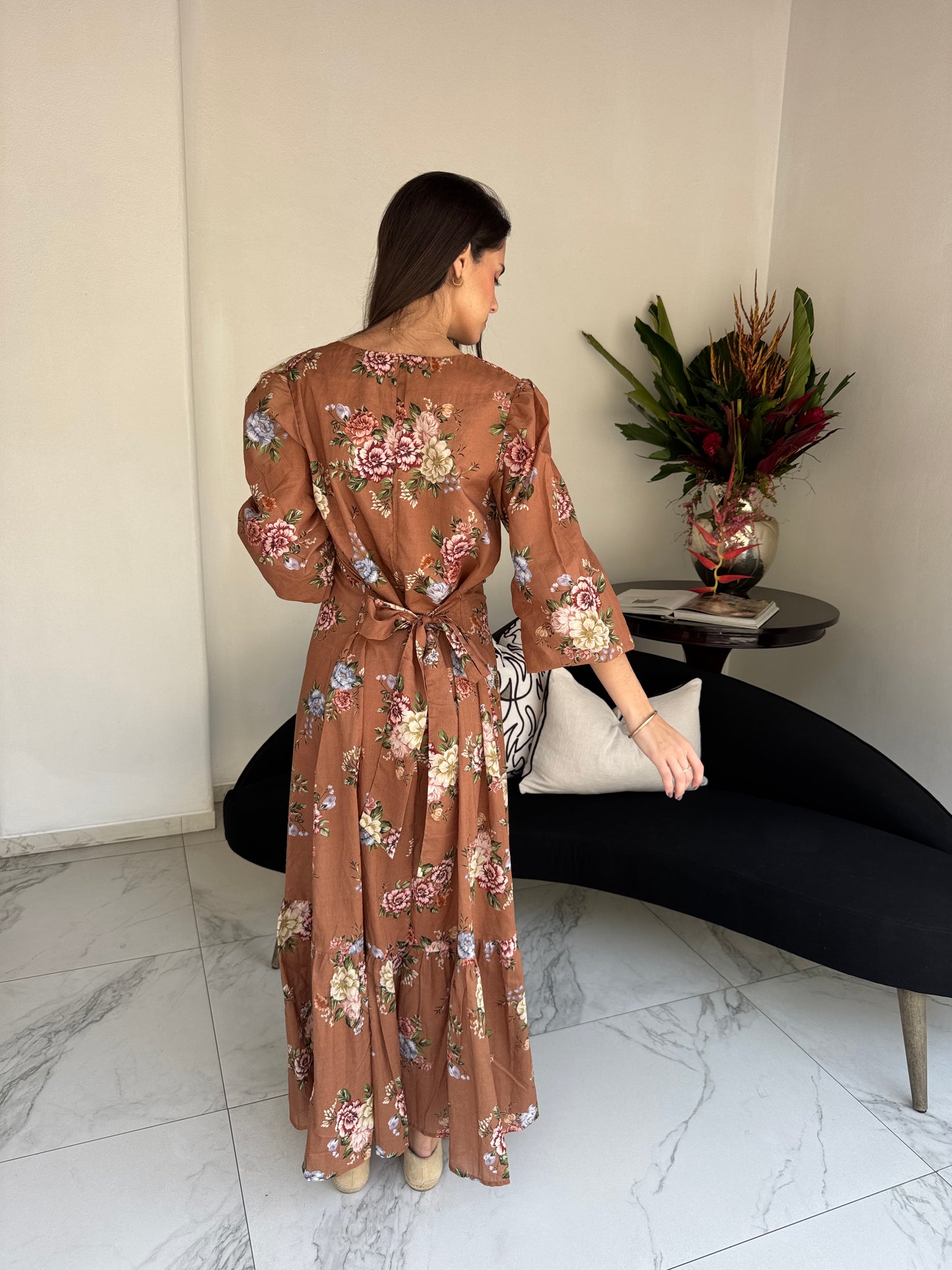Vestido Sofía Ladrillo - Edición Limitada