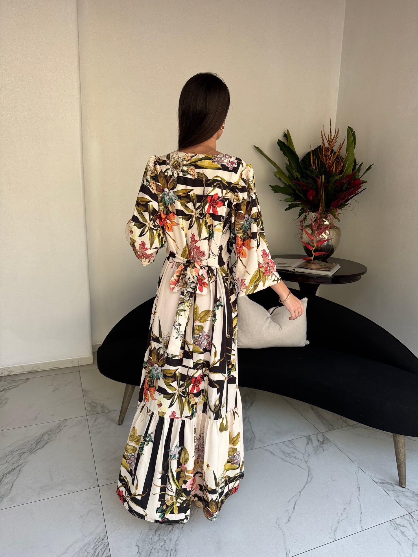 Vestido Sofía Blanco floreado - Edición Limitada