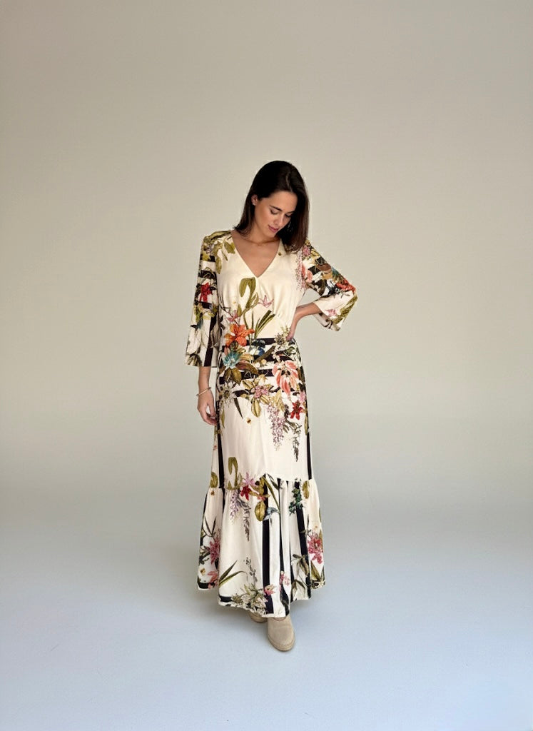 Vestido Sofía Blanco floreado - Edición Limitada