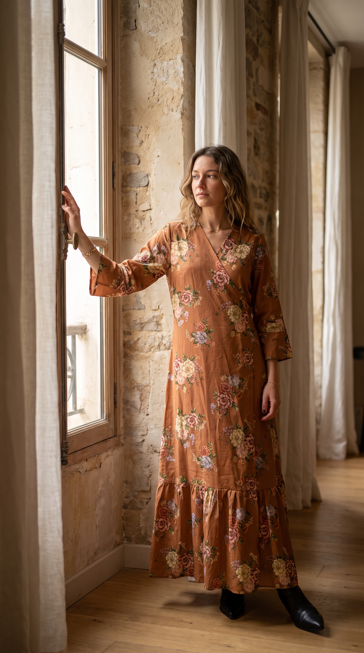 Vestido Stella Lacre