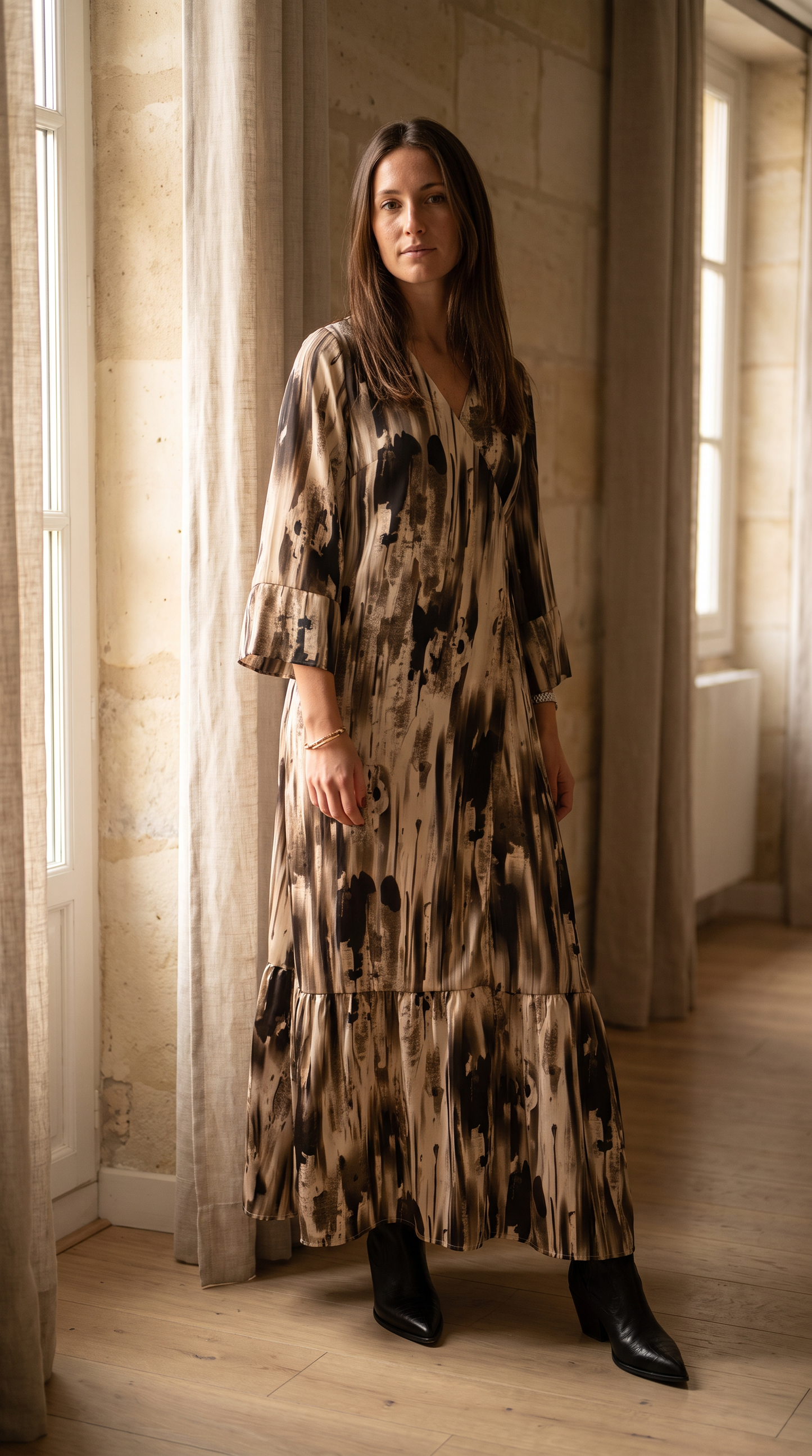 Vestido Stella Marrón