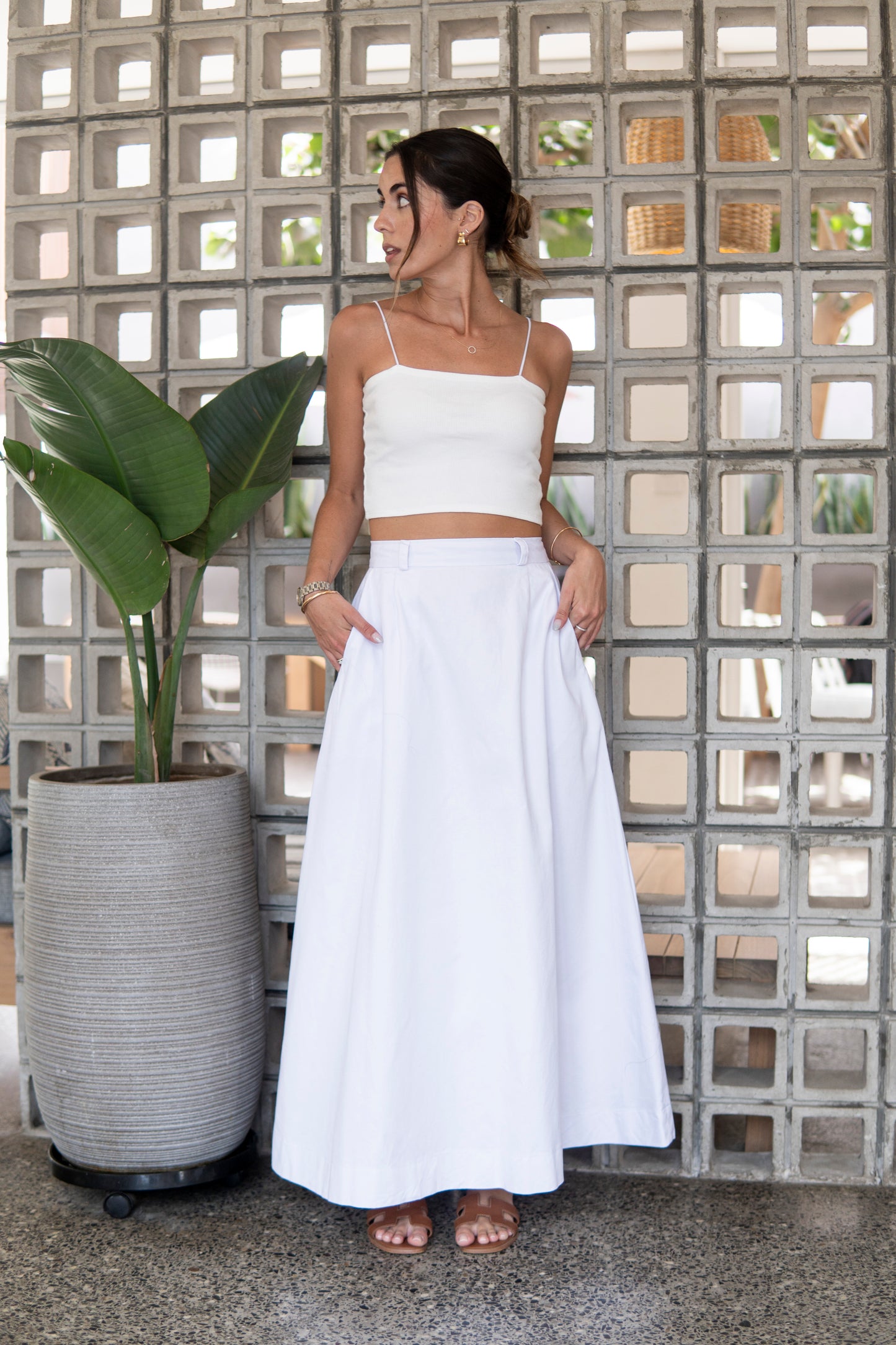 Falda Gaia Blanca