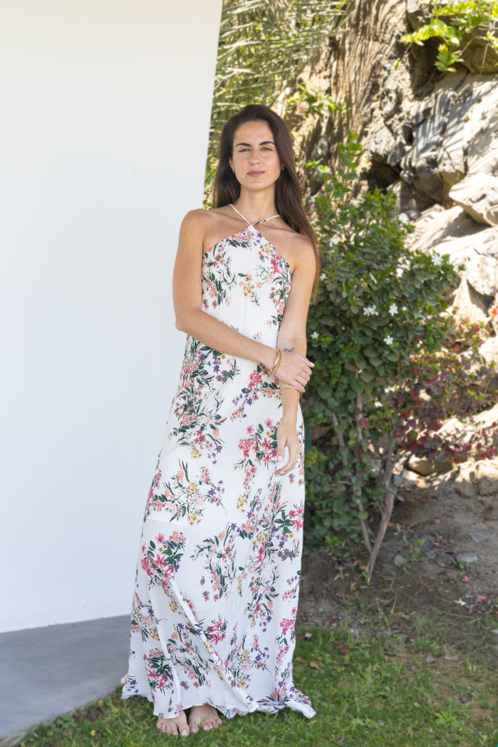 Vestido Halter floreado