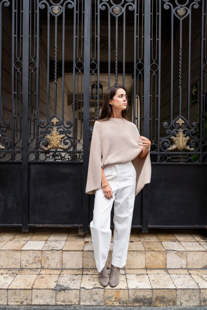 Capa tejida Beige