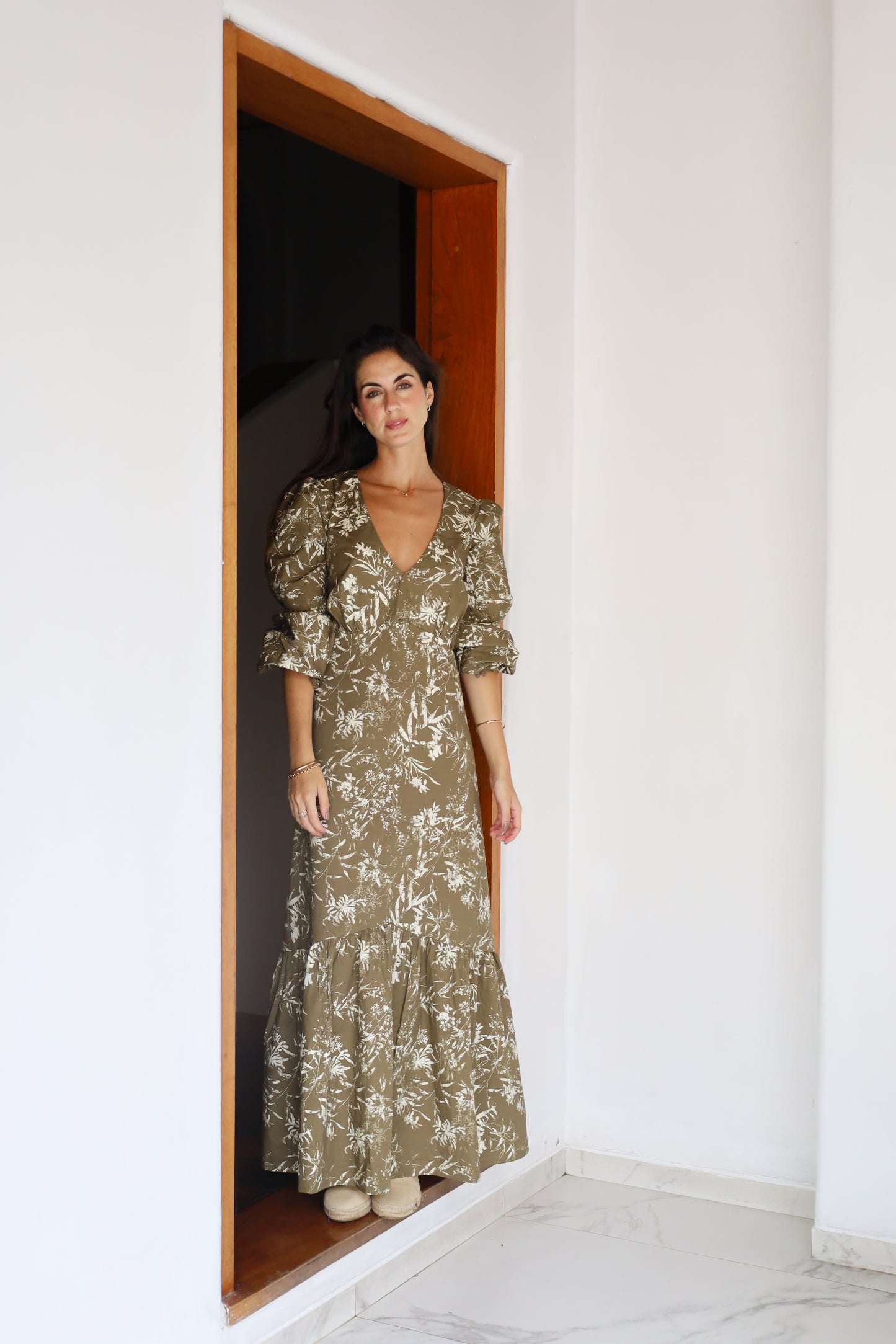 Vestido Sofia Verde Olivo