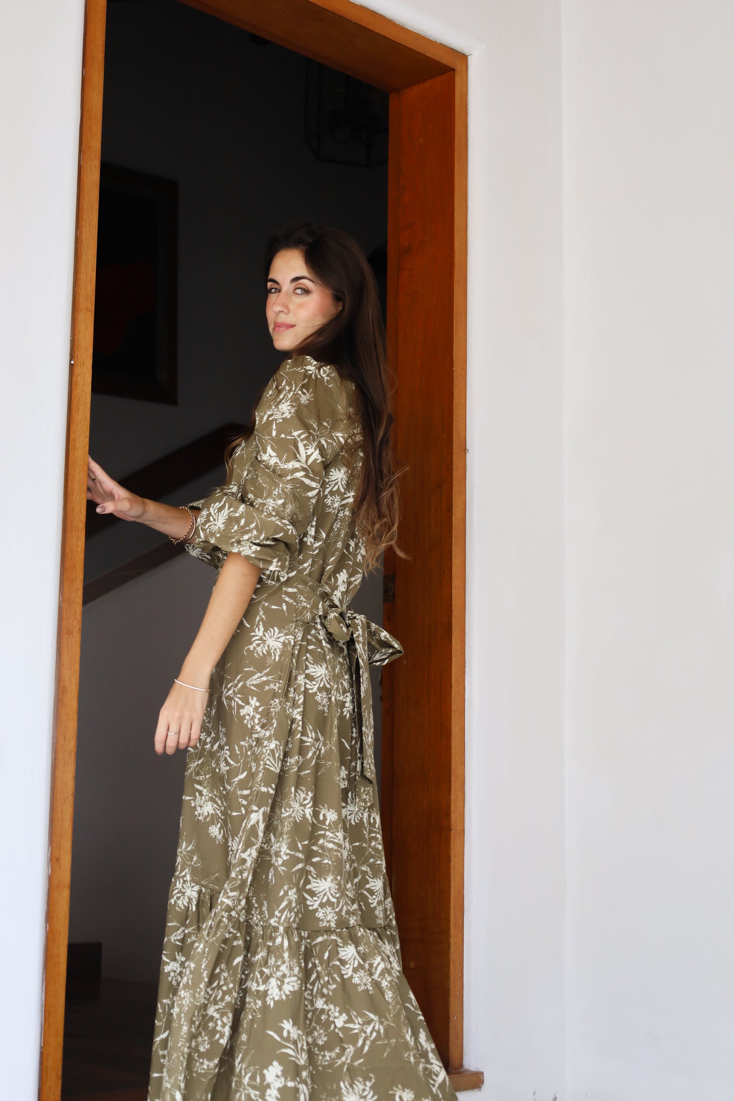Vestido Sofia Verde Olivo