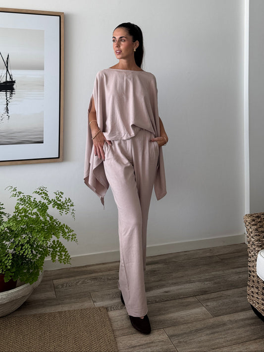 Set Capa Lino baby pink