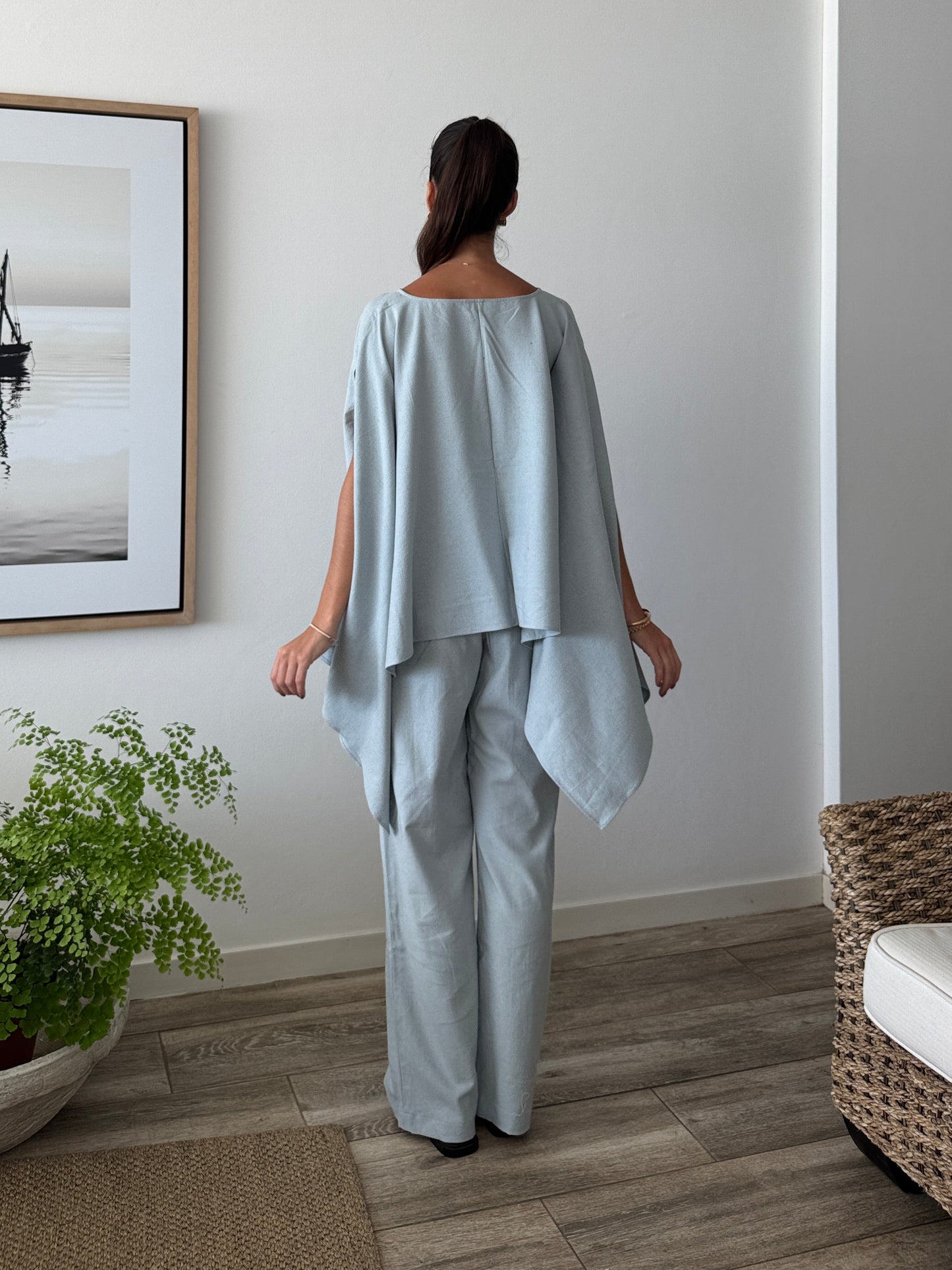 Set Capa Lino Baby Blue