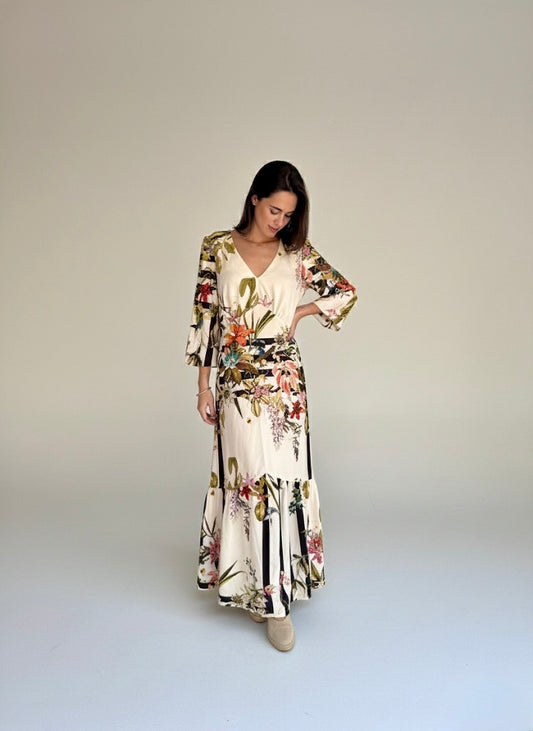 Vestido Sofía Blanco floreado - Edición Limitada