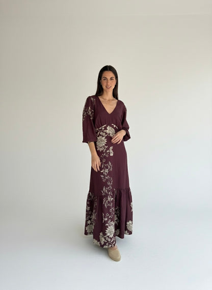 Vestido Sofía Morado - Edición Limitada