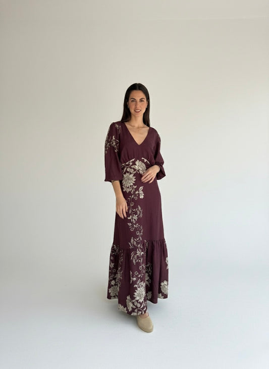 Vestido Sofía Morado - Edición Limitada