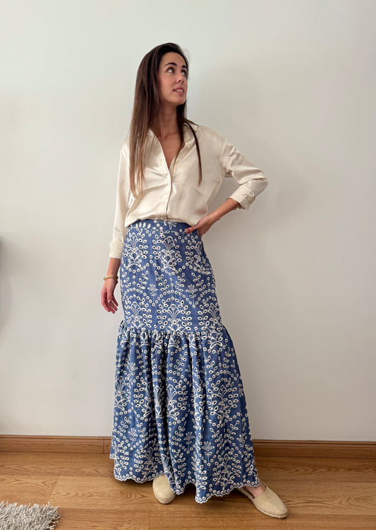 Falda Martina Broderie