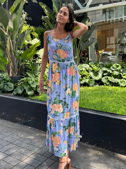 Vestido Arantxa Celeste con melón