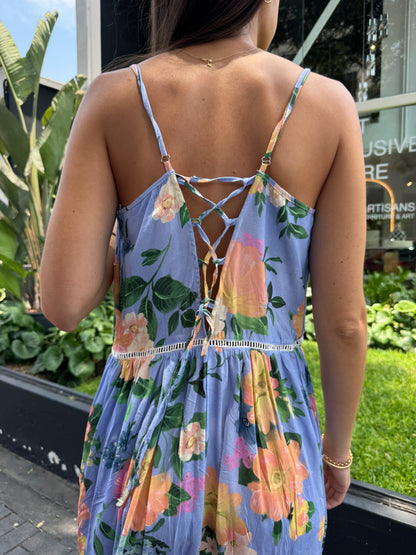 Vestido Arantxa Celeste con melón