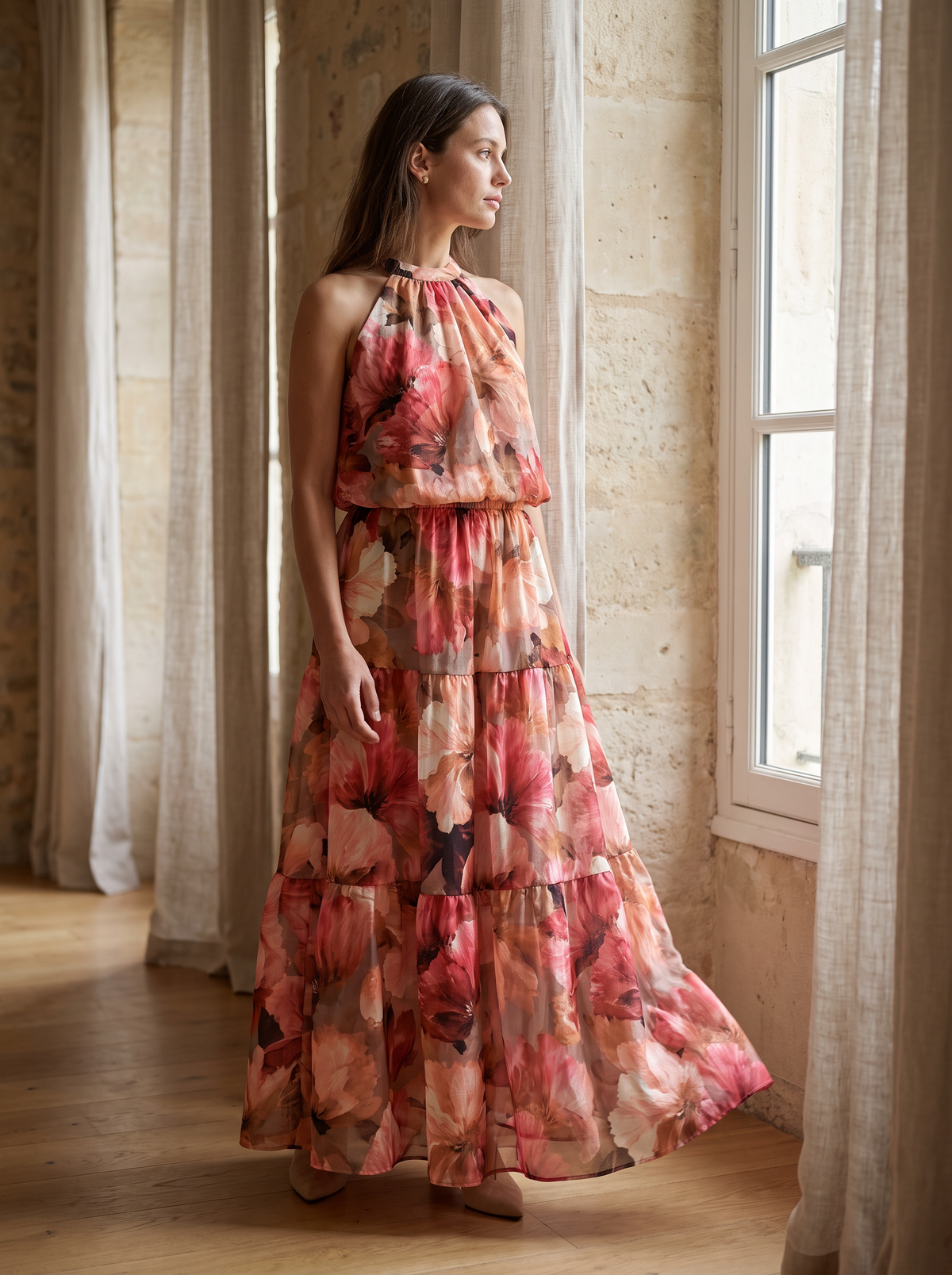 Set Chloe Flores - Fucsia