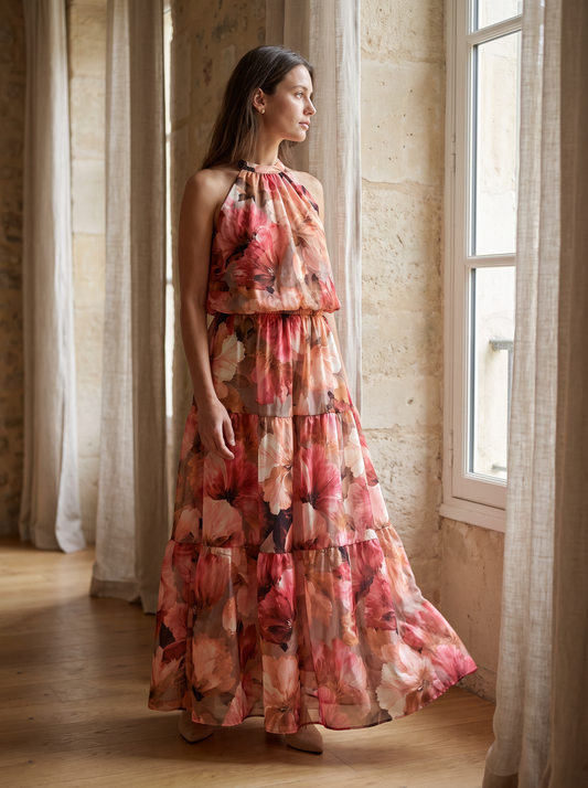 Set Chloe Flores - Fucsia