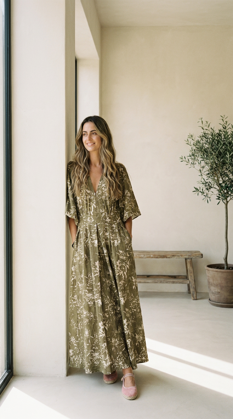 Vestido Alessia Verde Olivo