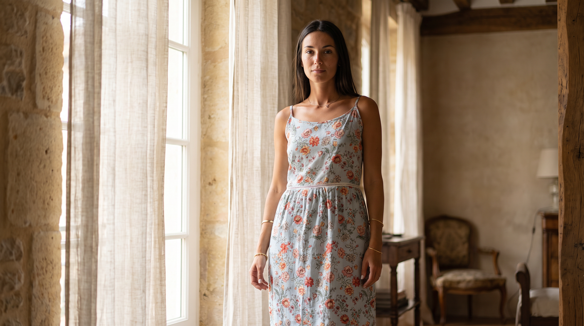 Vestido Arantxa Celeste