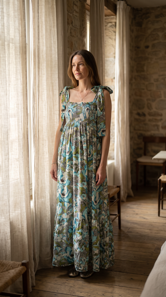 Vestido Isabella Turquesa