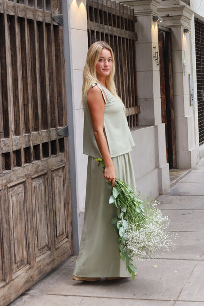 Set Magnolia Verde - 100% Linen